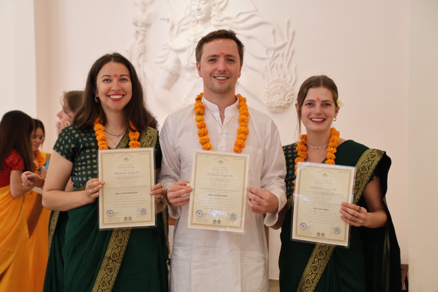 House of Om yoga teacher training graduation ceremony