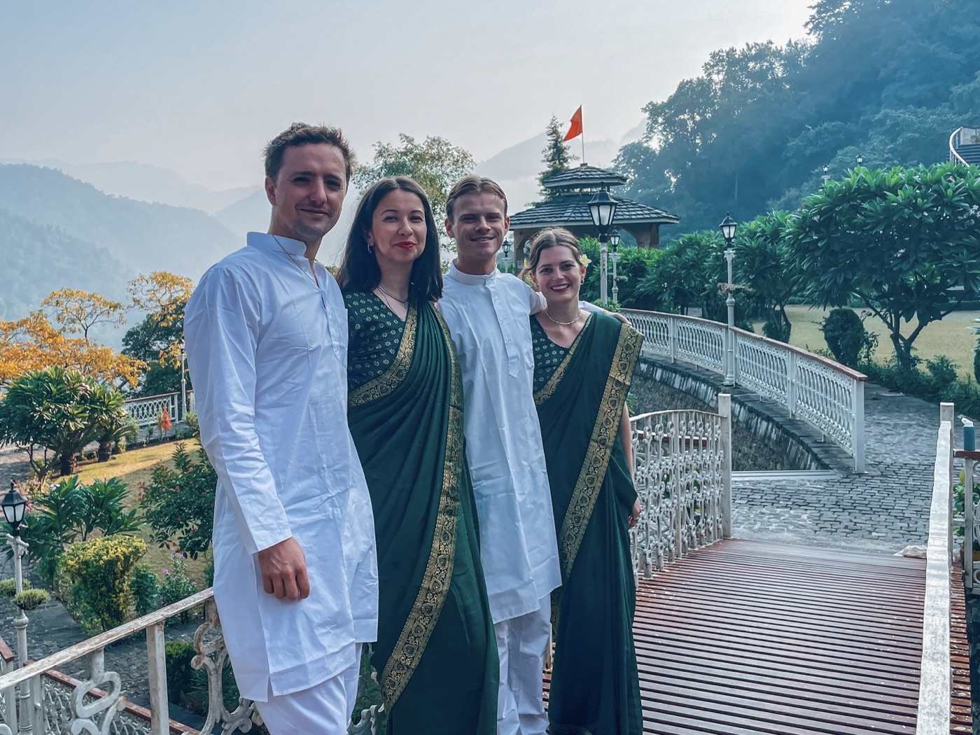 House of Om graduates at Rishikesh ashram
